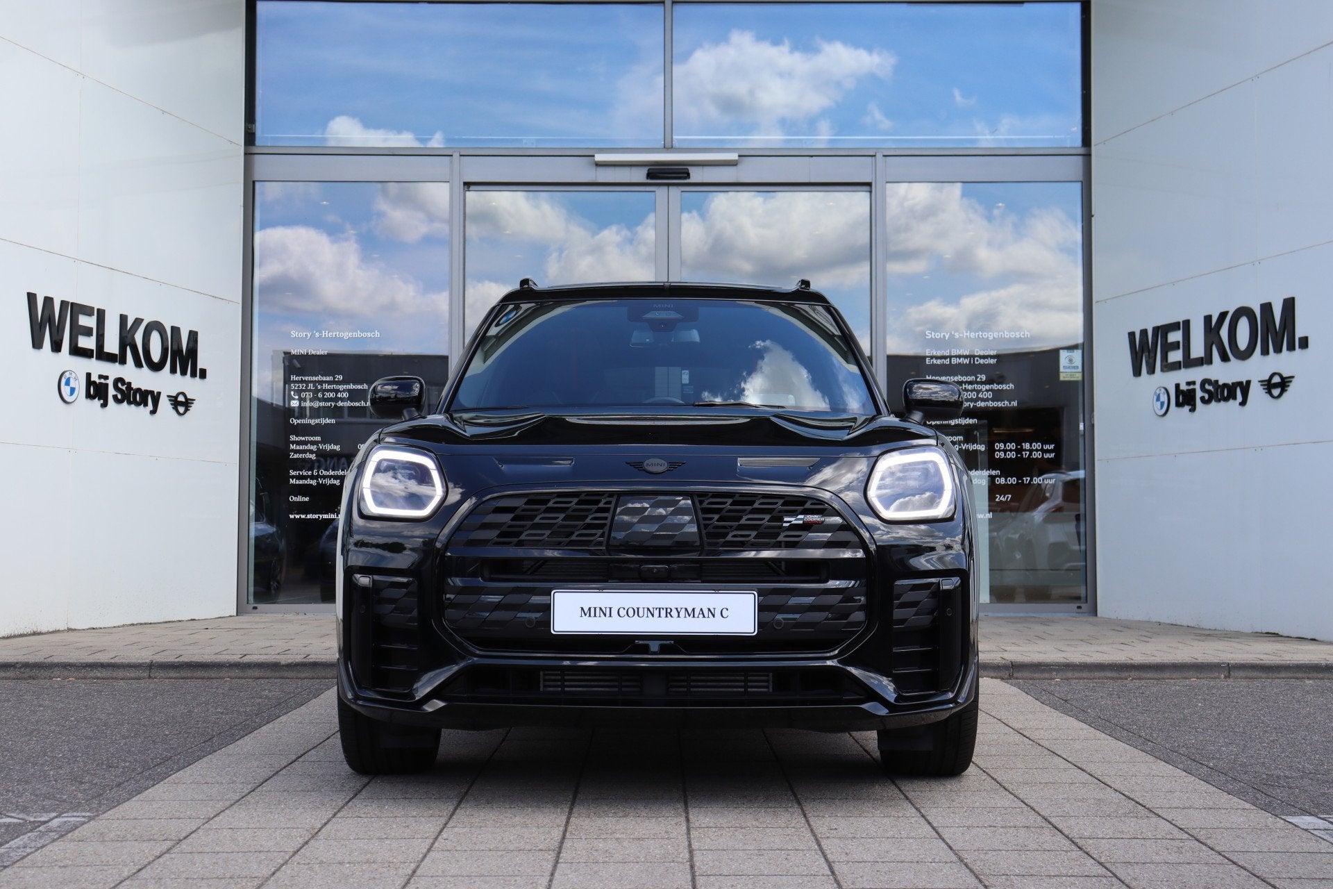 MINI Countryman C Automaat / John Cooper Works / Pakket L /, Met garantie (alle), Leder en Stof, Zwart, Origineel Nederlands