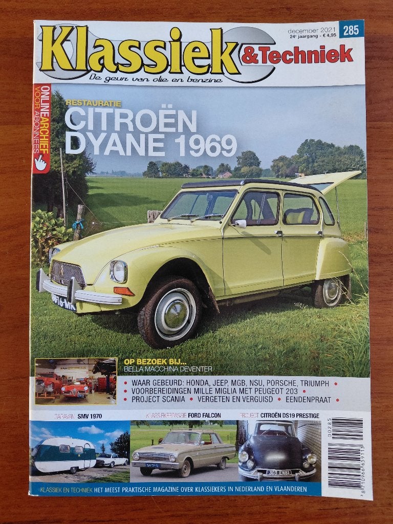 Klassiek & Techniek 285 Citroën Dyane, SMV caravan 1970, Ophalen of Verzenden, Nieuw, Citroën