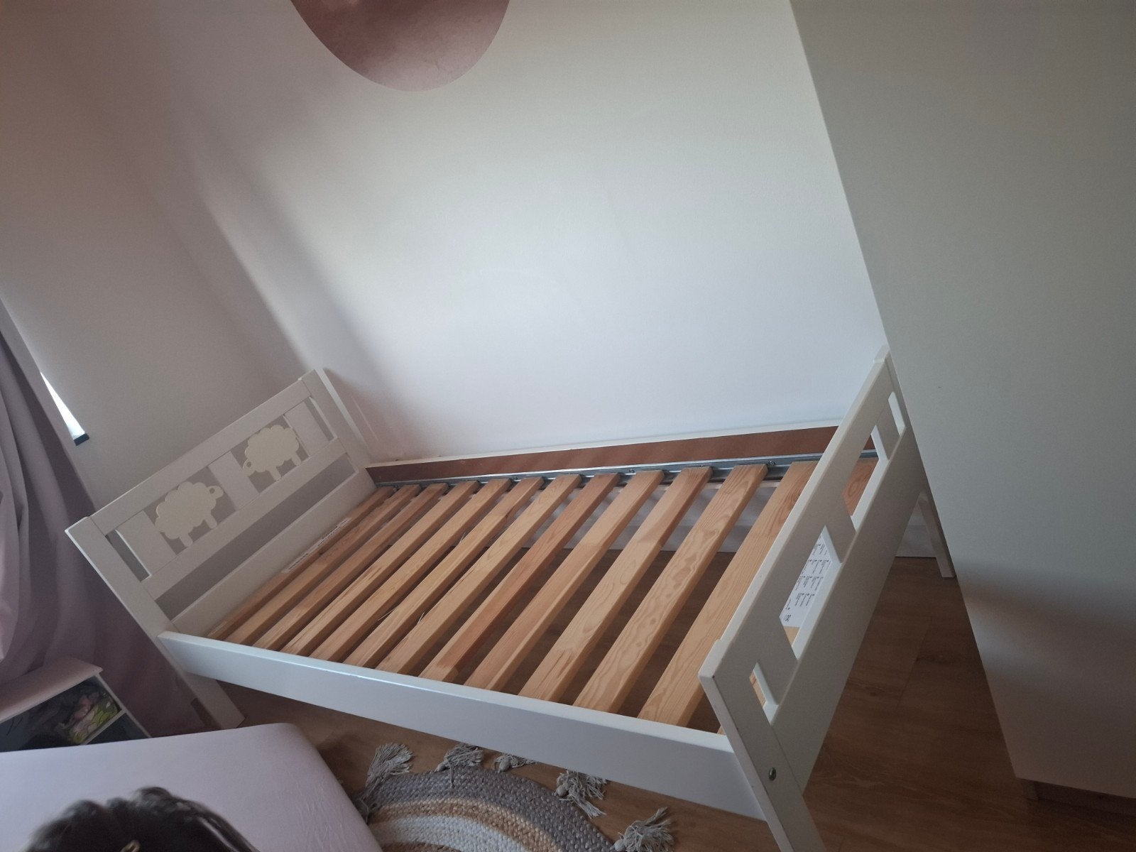 Peuterbed 160x70 cm - Gebruikt maar in goede staat, Gebruikt, 70 tot 85 cm, Ophalen of Verzenden, Lattenbodem