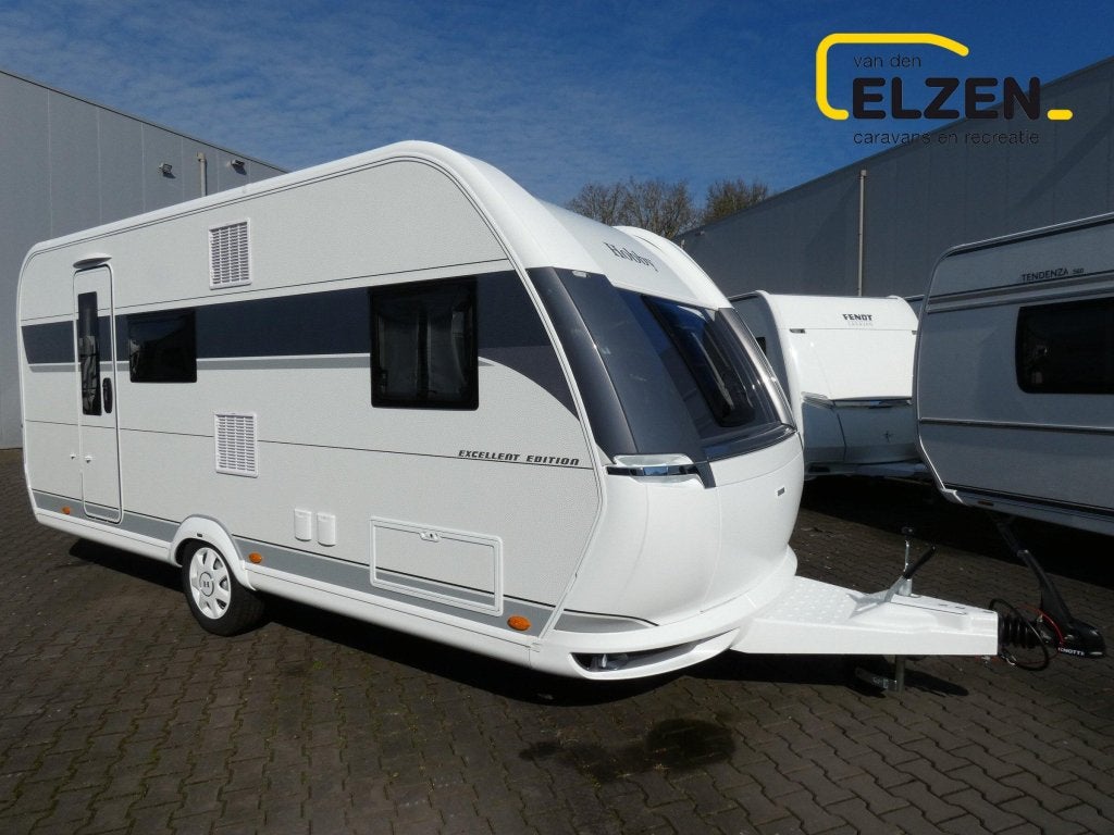 Hobby Excellent Edition 490 KMF actie prijs, incl. opties, Caravans en Kamperen, Dwarsbed, Rondzit, Hobby, Bedrijf