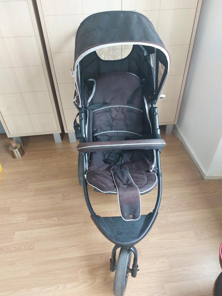 Hauck kinderwagen met reiswieg en autostoeltje, Overige merken, Gebruikt, Met autostoeltje, Ophalen of Verzenden