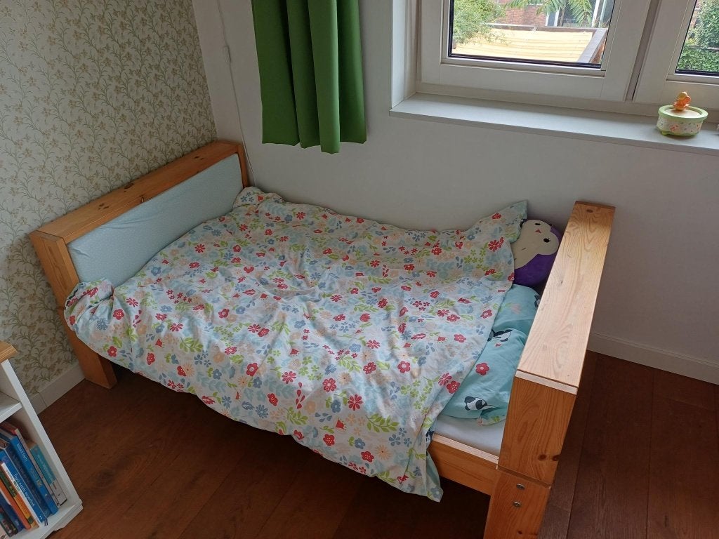 Meegroeibed incl beddengoed, Gebruikt, 70 tot 85 cm, 180 cm of meer, Ophalen