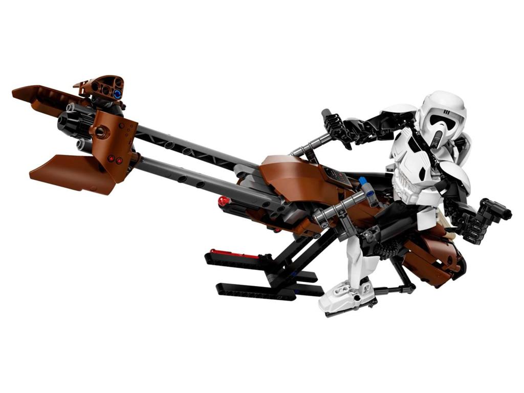Lego Star Wars Scout Trooper & Speeder Bike 75532, Ophalen of Verzenden, Zo goed als nieuw, Actiefiguurtje