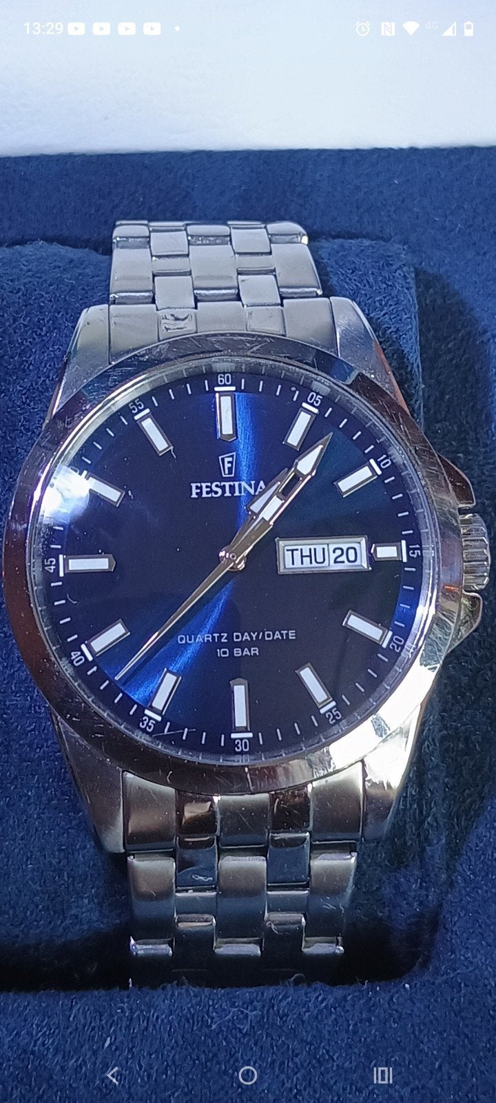 Festina Classics F20357/3 horloge, Ophalen of Verzenden, Zo goed als nieuw, Staal, Overige merken