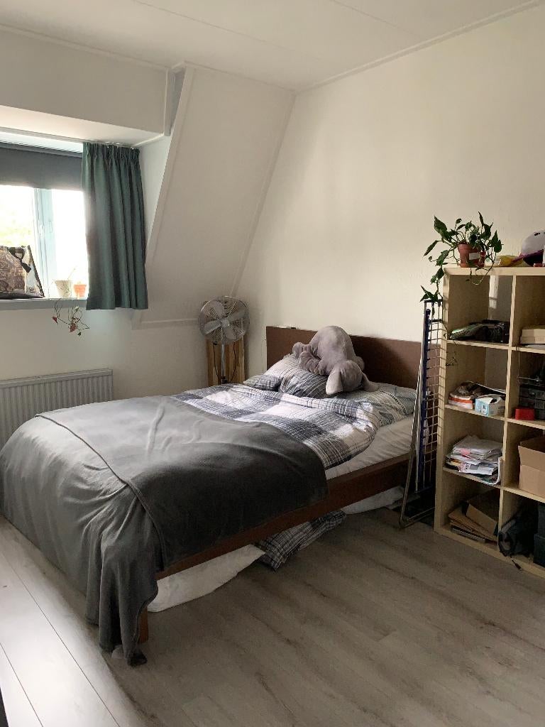 Ikea Malm Bedonderstel 160x200, Huis en Inrichting, Ophalen, Gebruikt, Bruin, Tweepersoons