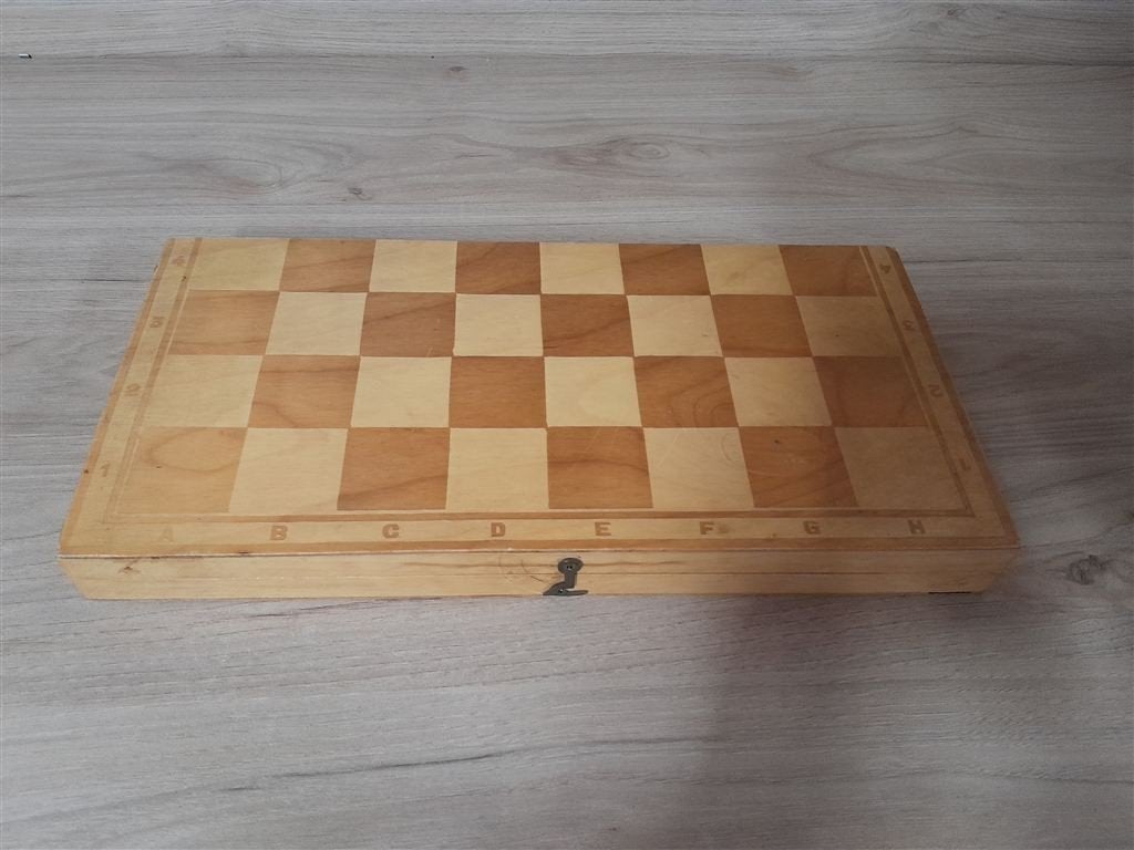 Schaak set hout - s3033, Verzenden, Zo goed als nieuw