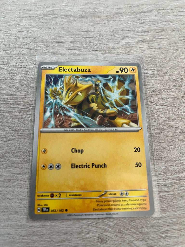 Electabuzz 053/162 Temporal Forces - Pokémon Kaart, Ophalen of Verzenden, Nieuw, Losse kaart