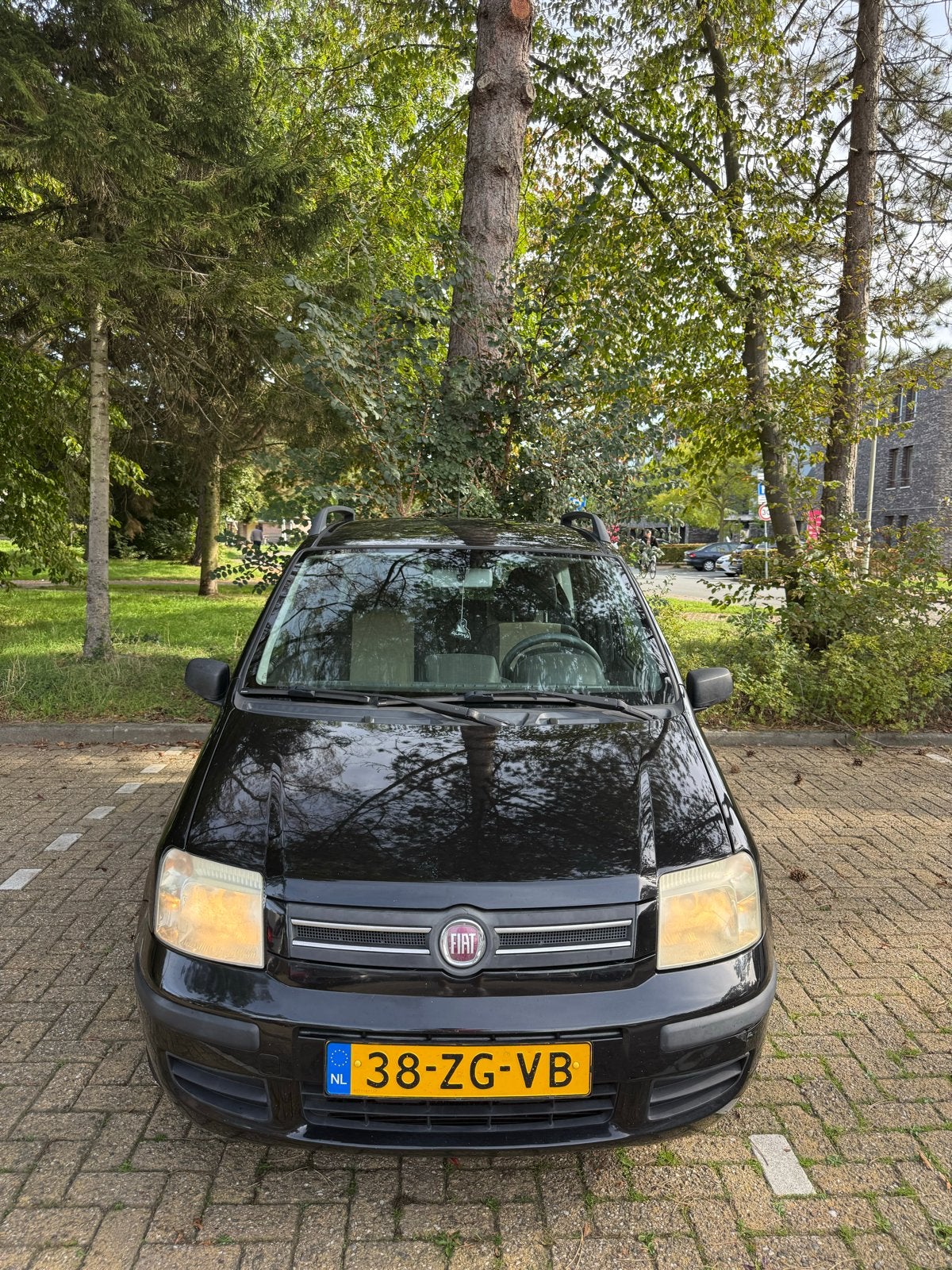 Fiat Panda 1.2 Zwart / APK t/m 8-6-27, Auto's, Voorwielaandrijving, Zwart, Origineel Nederlands, Handgeschakeld