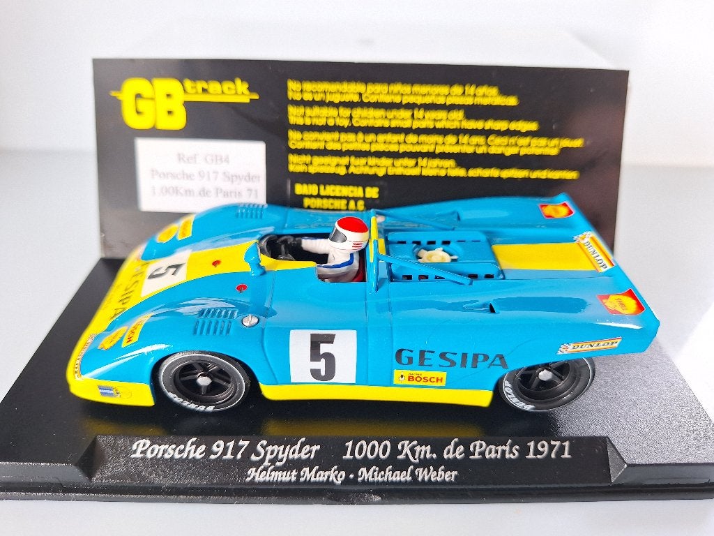 Fly Gb4 Porsche 917 Spyder #5 1000 Km Von Paris 1971 H.Marko, Overige merken, Racebaan, Fly, Nieuw