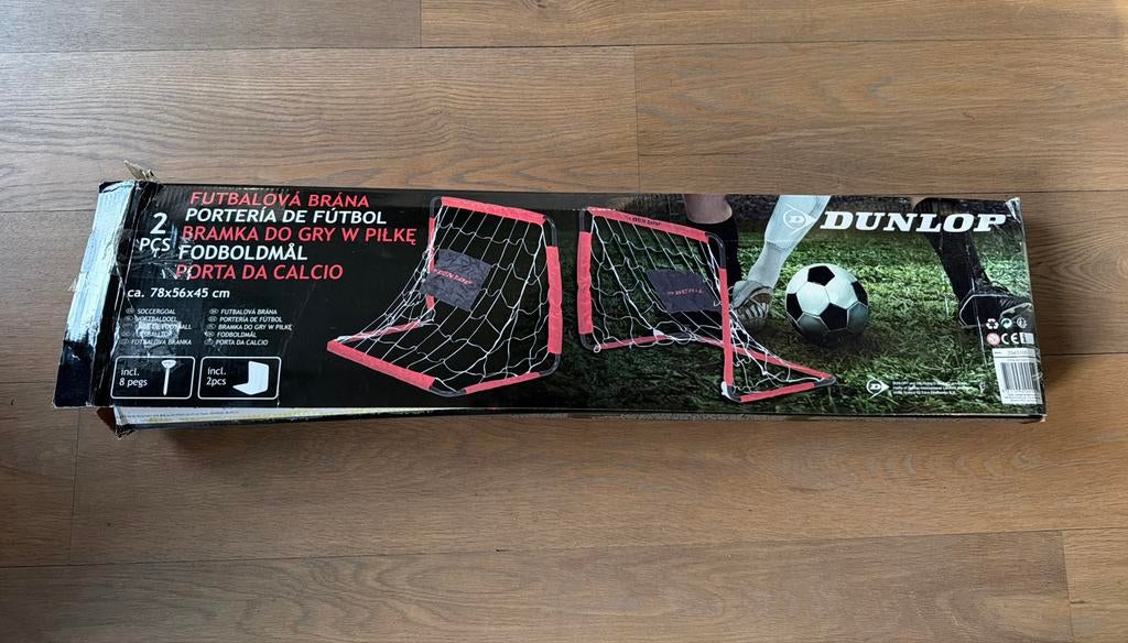 Dunlop 2x kleine voetbal doeltjes - nieuw in verpakking, Ophalen of Verzenden, Nieuw, Overige typen