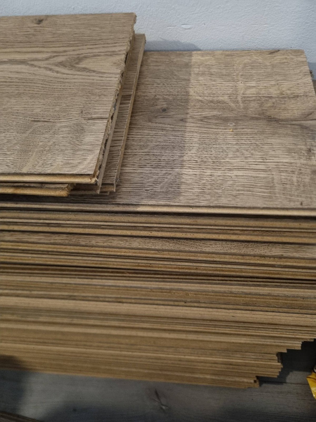 Gebruikt laminaat, eikenlook, Ophalen, Gebruikt, 50 tot 150 cm, 10 m² of meer