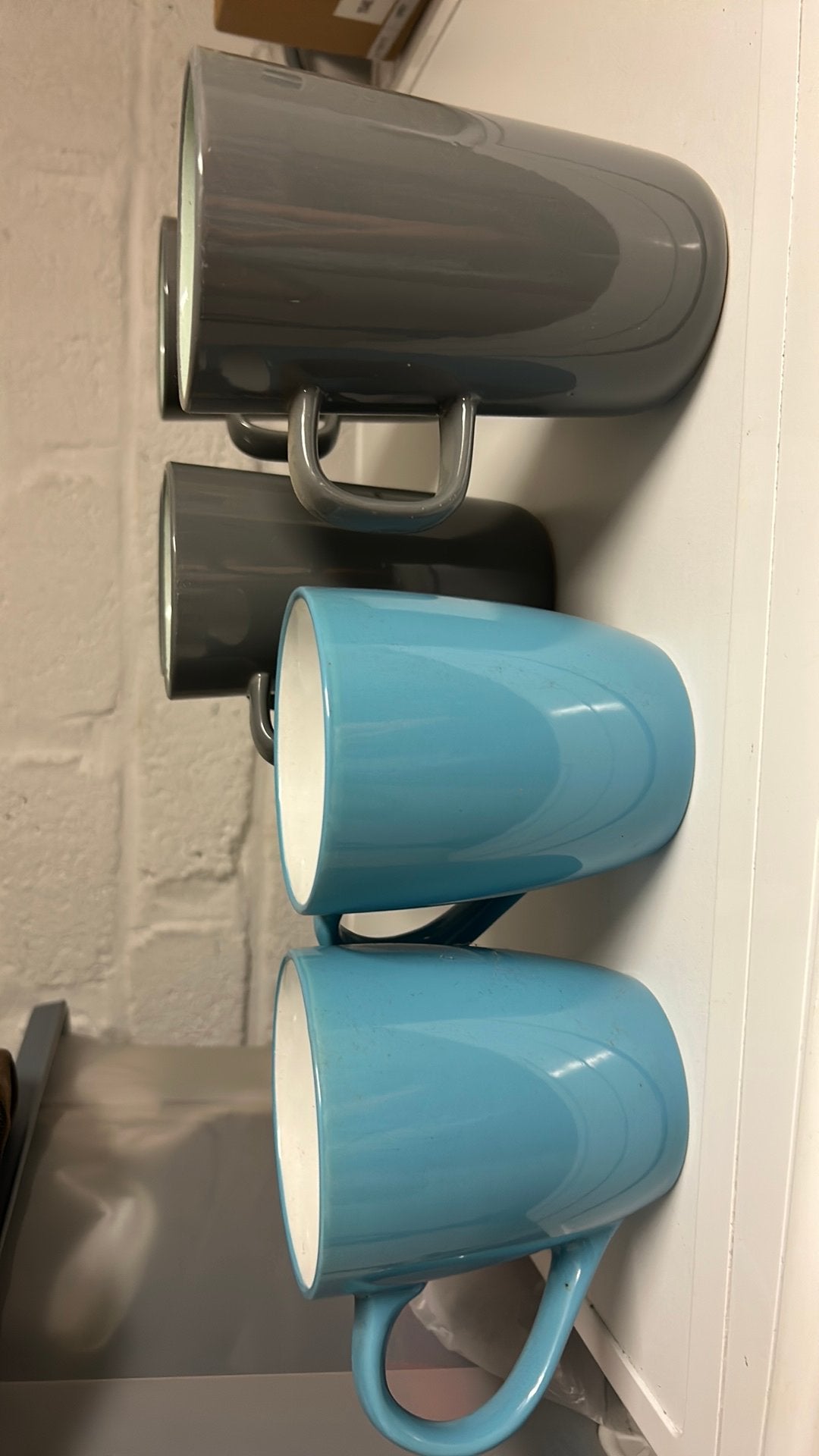 6 grote mokken 400 ml, Ophalen of Verzenden, Zo goed als nieuw, Overige stijlen, Kop(pen) en/of Schotel(s)