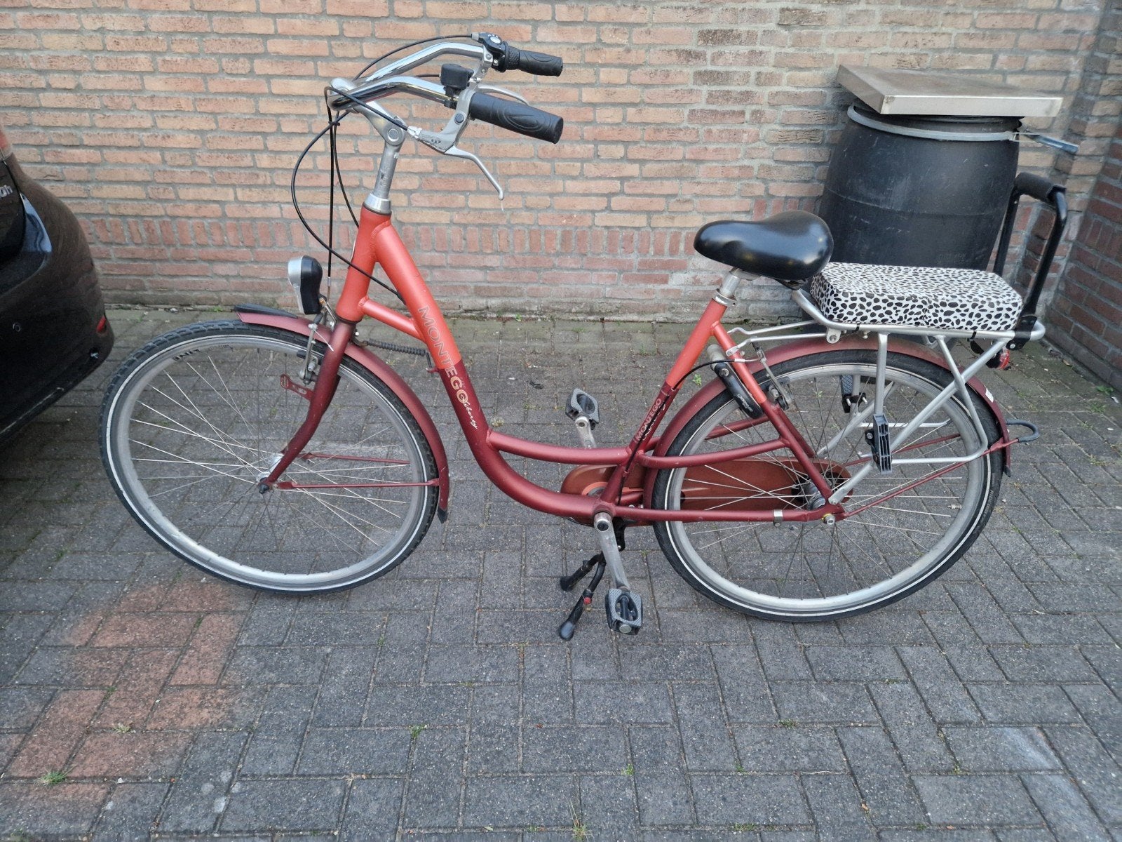 Montego moederfiets 28 inch 3 versn., Fietsen en Brommers, Fietsen | Dames | Moederfietsen, 2 zitjes, Dubbele standaard, Ophalen