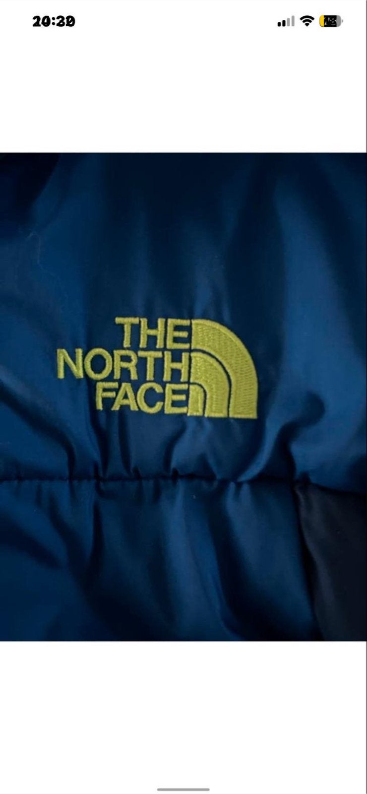 The North Face originele Puffer Jacket - Blauw - Maat XL, Ophalen of Verzenden, Zo goed als nieuw, Maat 56/58 (XL), Blauw