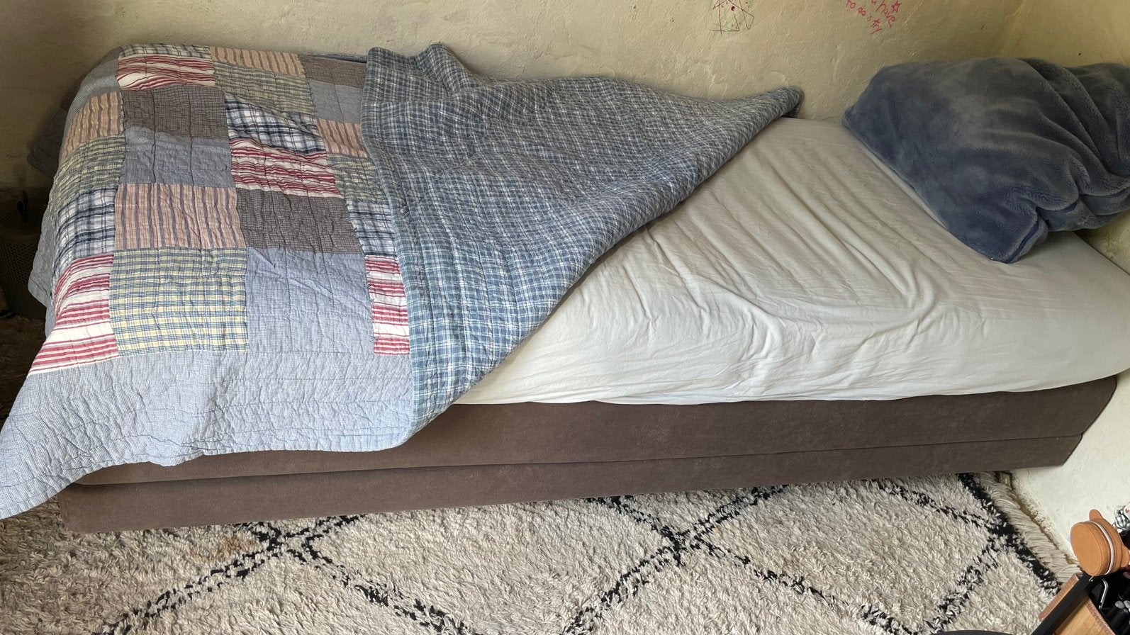 Electrisch bed incl. matras, Ophalen, Zo goed als nieuw, Eenpersoons, 90 cm