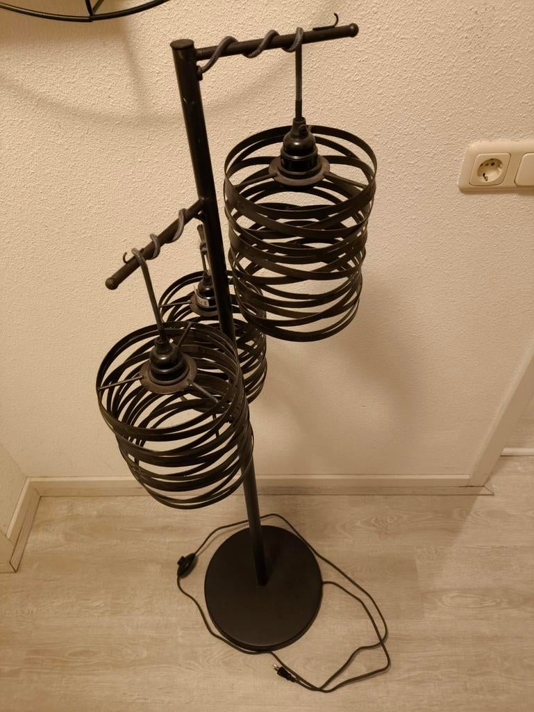 Vloerlamp lampion brons, Ophalen, 150 tot 200 cm