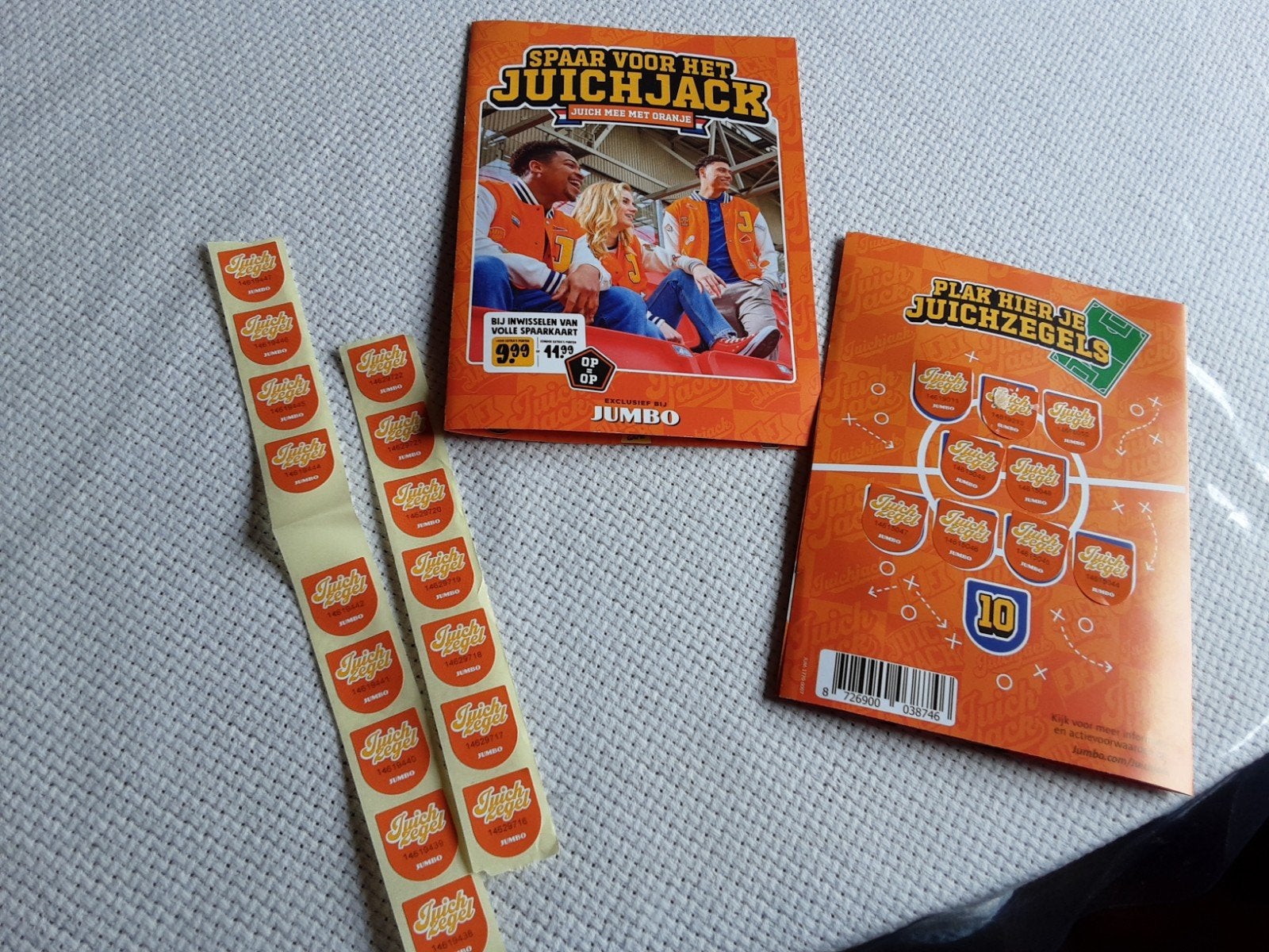 Juichzegels jumbo juichjack, Ophalen of Verzenden, Winkel, Super of Benzinepomp, Volle spaarkaart