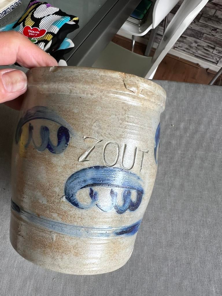 Oude zoutpot, Ophalen of Verzenden