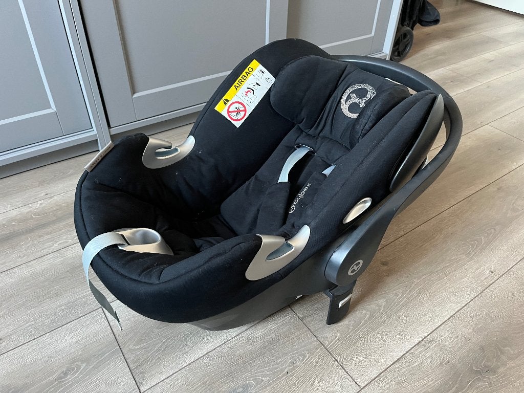 Cybex Autostoeltje Q i-size + Isofix Base, Autogordel of Isofix, Gebruikt, 0 t/m 18 kg, Ophalen
