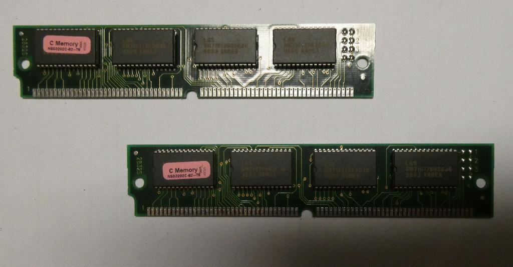 72 pins 8 mb ram chips retro vintage old computer commodore, Computers en Software, RAM geheugen, Overige soorten, Ophalen of Verzenden