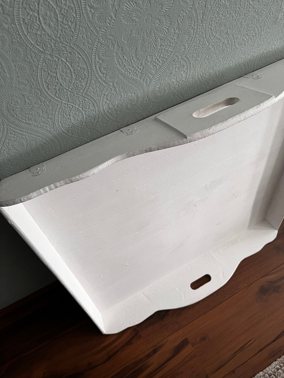 Dienblad groot white wash Lifestyle hout 80/80, Huis en Inrichting, Ophalen, Zo goed als nieuw, Vierkant, Hout