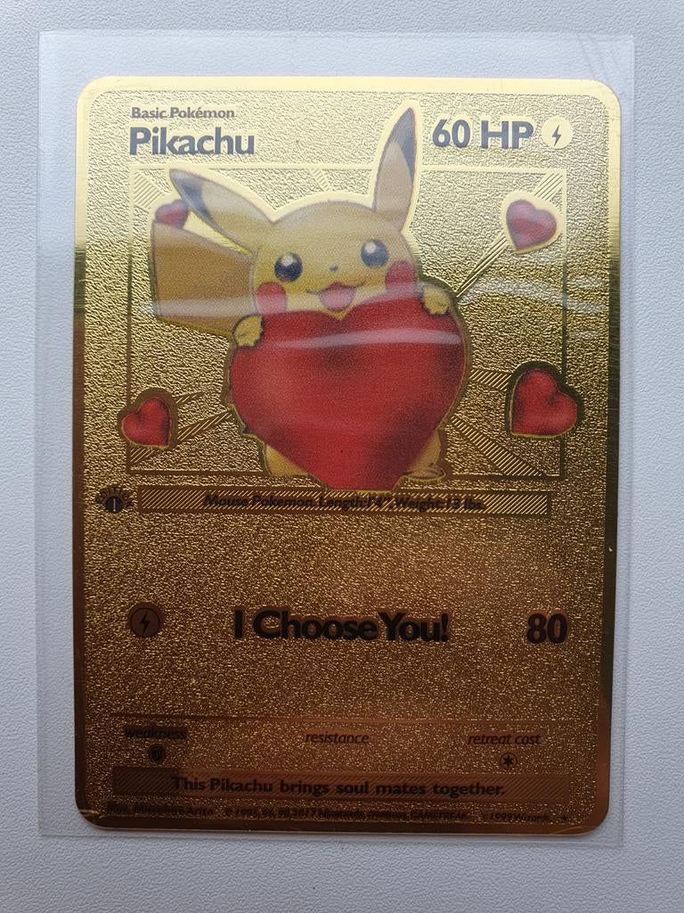 Pikachu I Choose You Hart Verliefd in Love hartjes Metal Car, Ophalen of Verzenden, Nieuw