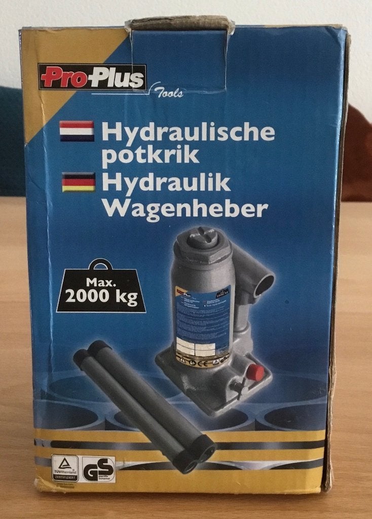 Potkrik 2 ton, Ophalen, Zo goed als nieuw, Hydraulisch, Potkrik