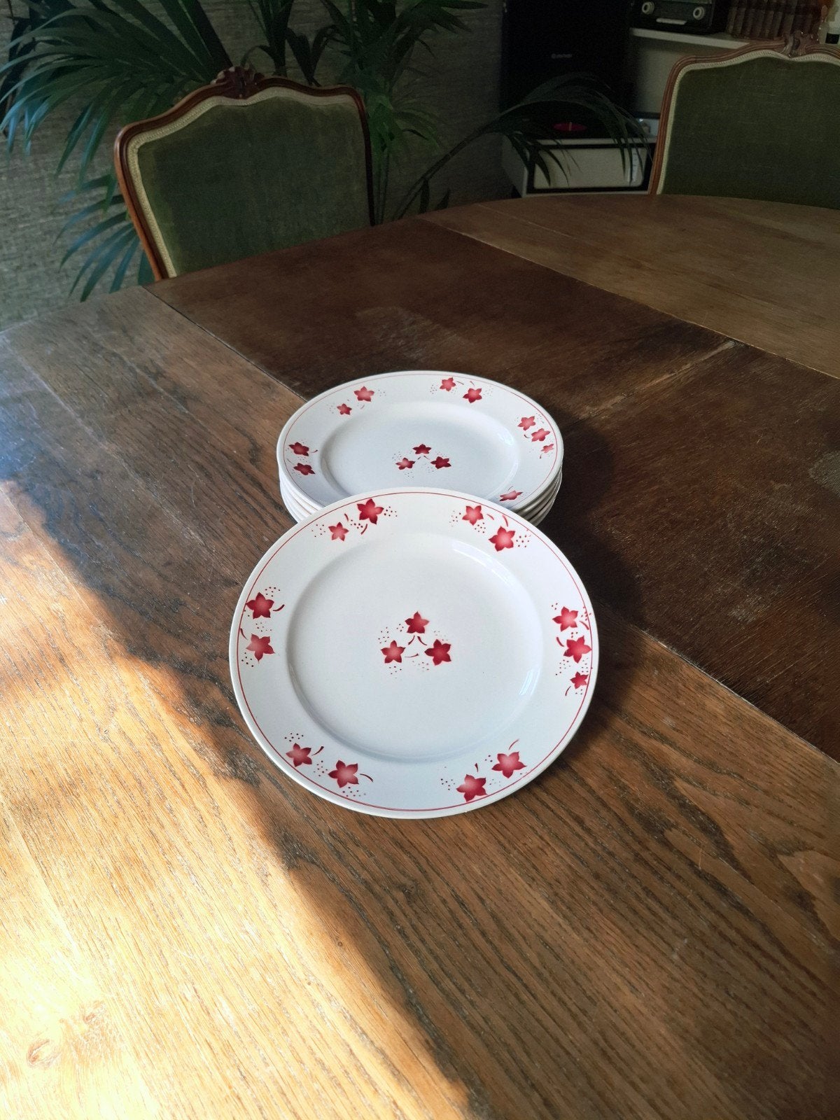 Vintage dinerborden Boch Mercure - set van 6, Ophalen of Verzenden