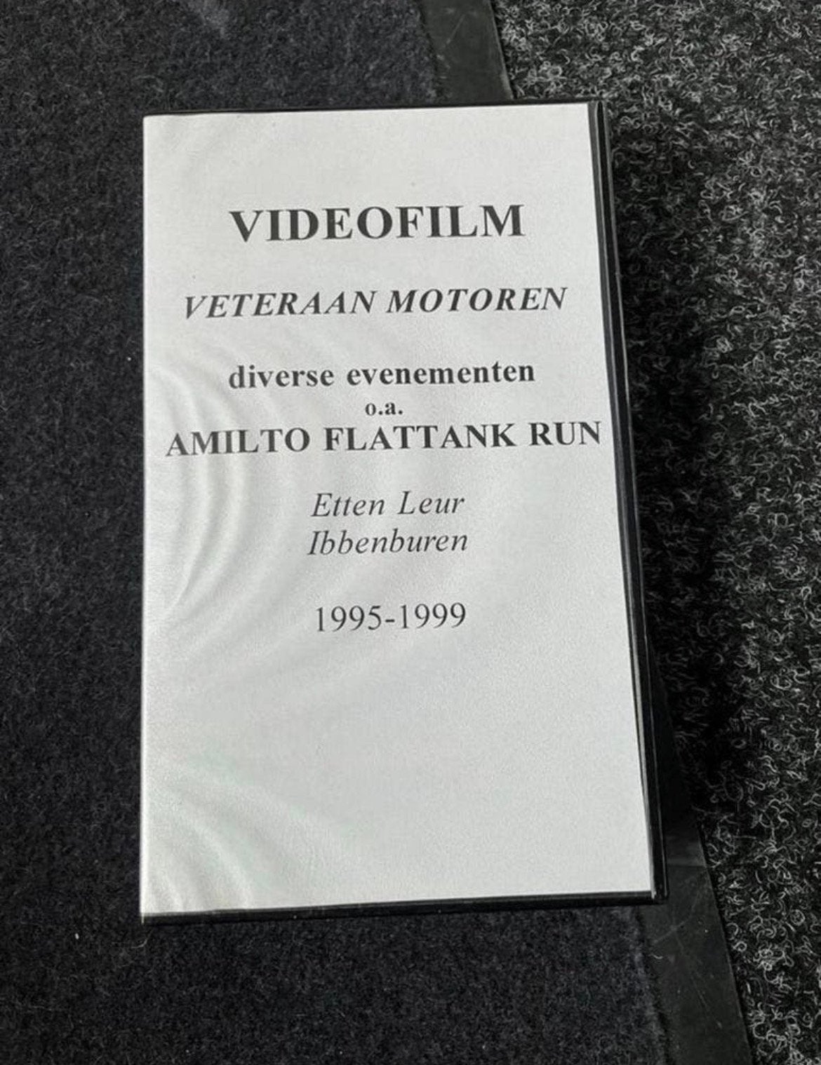 Videofilm veteraan motoren /amilto flattank run 1995-1999, Ophalen of Verzenden, Zo goed als nieuw, Motoren