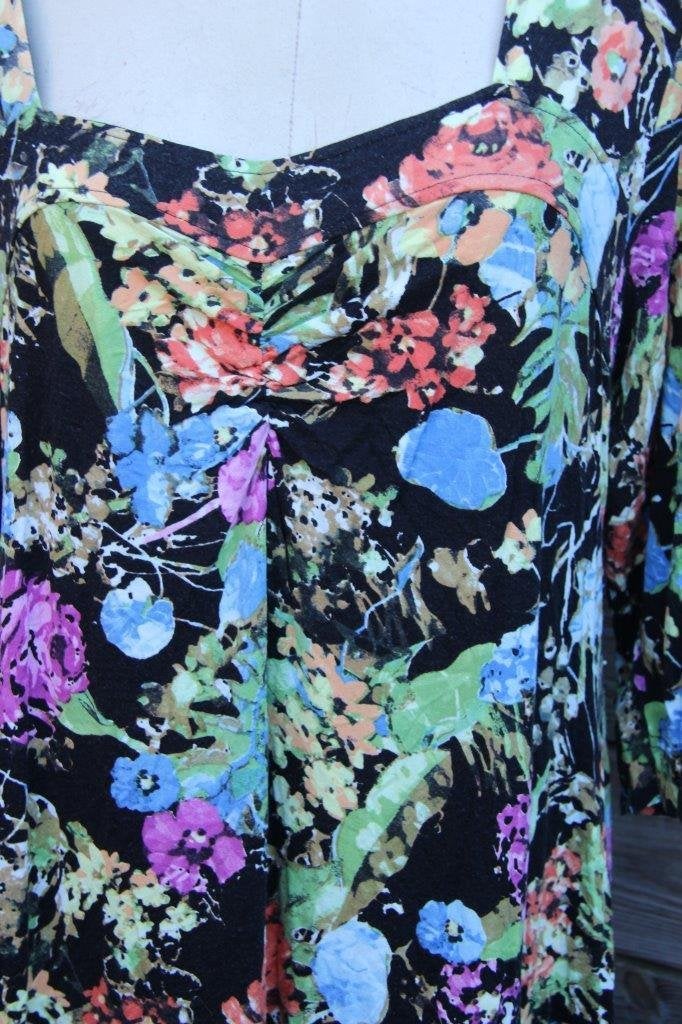 Jurk zwart/ kleur Sybel mt 2 Vaste prijs OPRUIMING, Kleding | Dames, Zwart, Maat 46/48 (XL) of groter, Ophalen of Verzenden, Knielengte