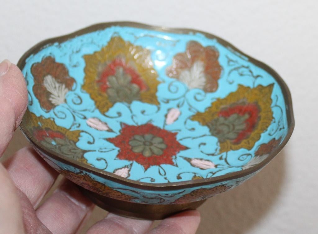 Vintage cloisonné kommetje, Ophalen of Verzenden