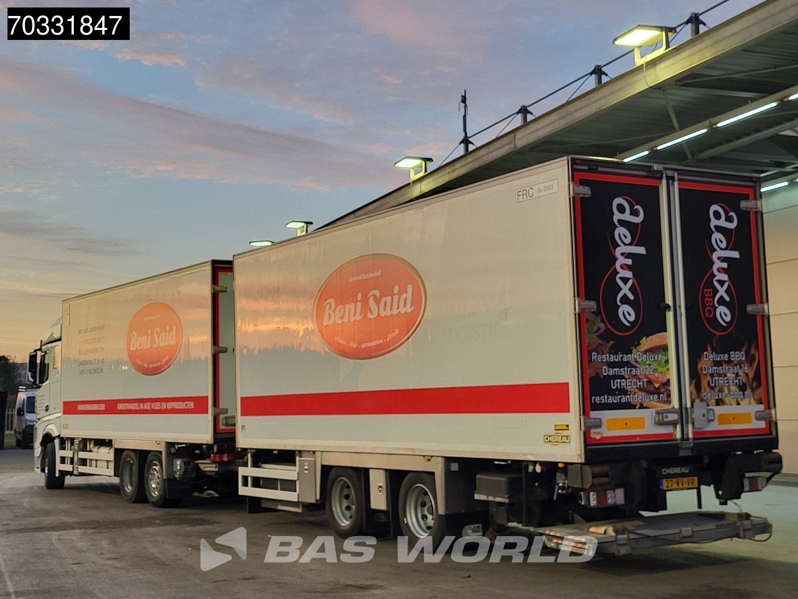 Mercedes Actros 2643 6X2 NL-Combi Frigoblock FB-FIL2 2tons L, Auto's, Automaat, Euro 6, Wit, Mercedes-Benz