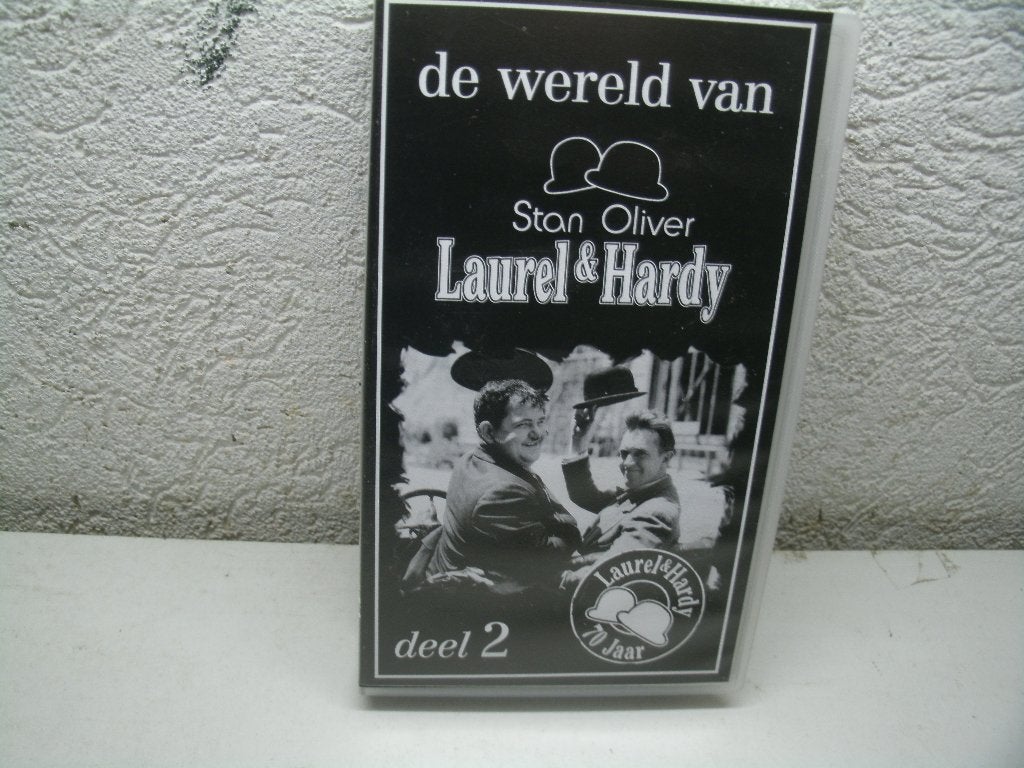 vhs 159b de wereld van laurel & hardy, Alle leeftijden, Ophalen of Verzenden, Zo goed als nieuw, Komedie