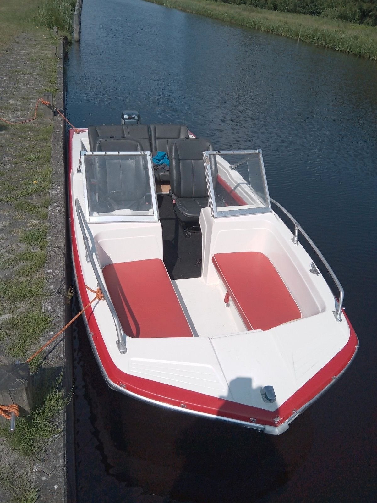 Sloep, boot, met ligplaats leerdam, trailer, geen vaarbewijs, Ophalen, Overige merken, Gebruikt, Elektrische start