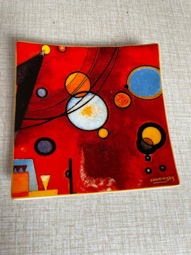 Goebel Artis Orbis Kandinsky espresso schoteltjes, Ophalen of Verzenden, Nieuw, Porselein, Kop en/of schotel