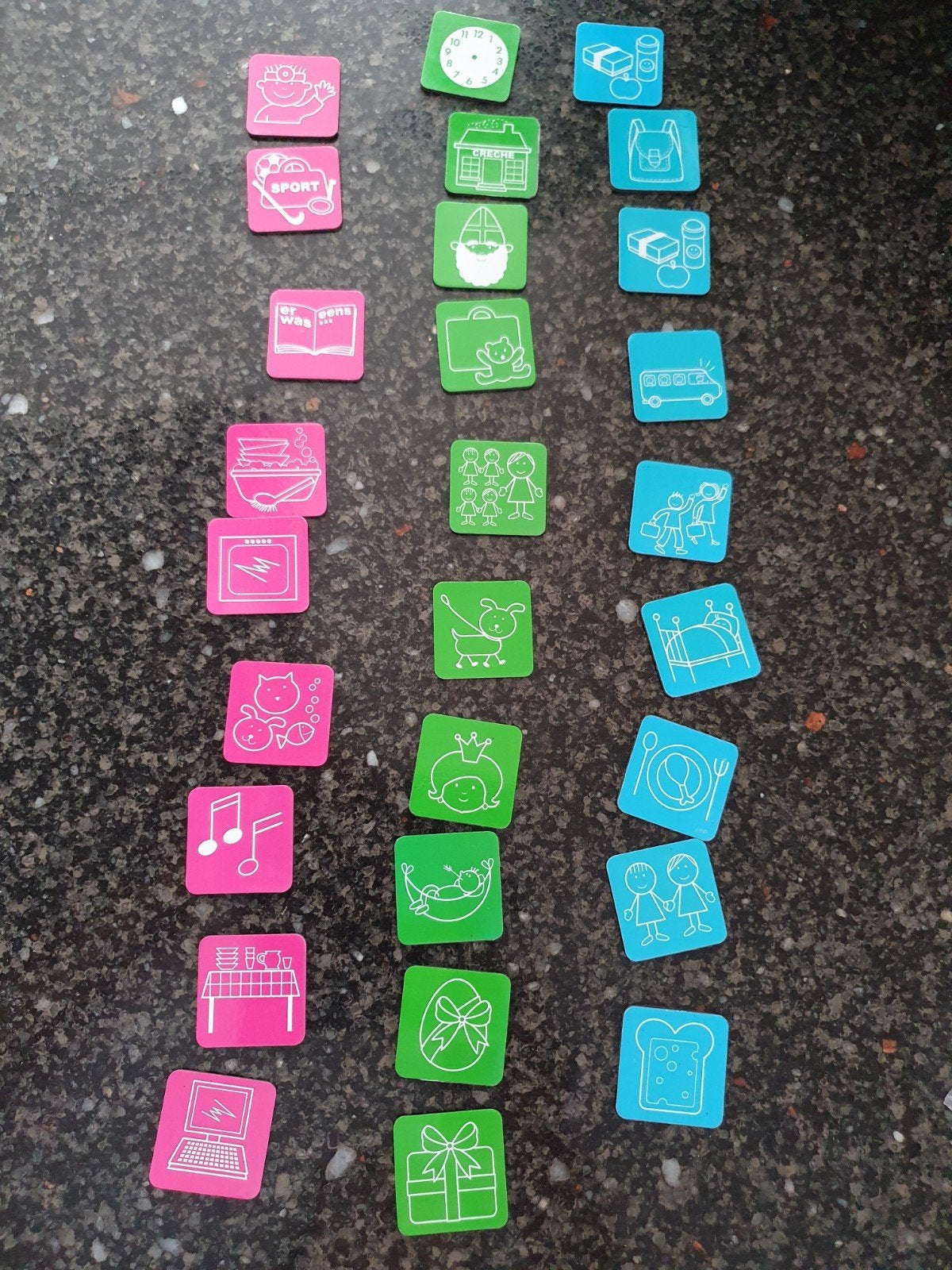 magneetjes pictogrammen, Ophalen of Verzenden