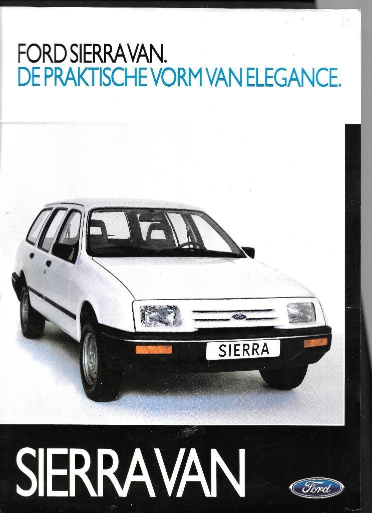 FORD SIERRA VAN,  1985, Boeken, Ophalen of Verzenden, Zo goed als nieuw, Ford