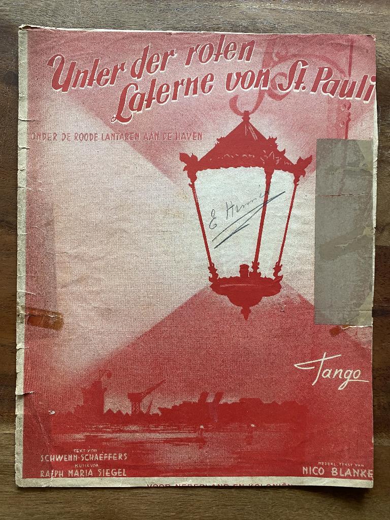 Unter der roten Laterne von St. Pauli uit 1941, Zang, Gebruikt, Klassiek, Ophalen of Verzenden