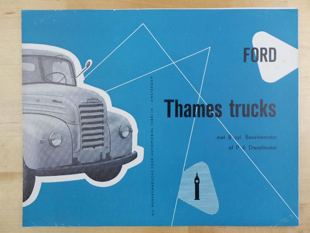 Ford Thames Truck Brochure 1954, Gelezen, Ford, Ophalen of Verzenden, Ford