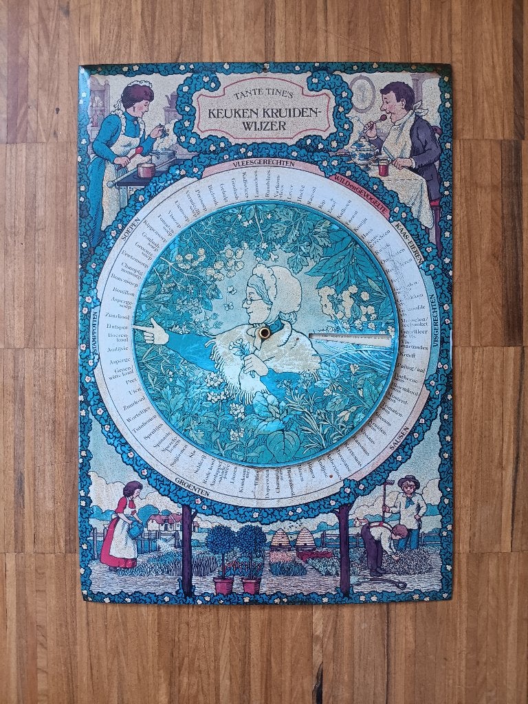 Oude nostalgische kruidenwijzer, Antiek en Kunst, Ophalen of Verzenden
