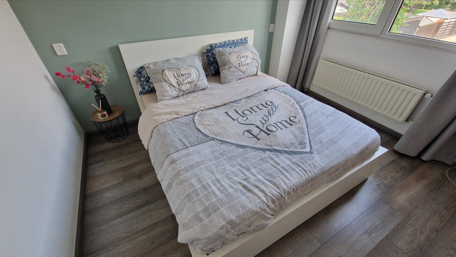 IKEA Malm bed met opklapbare opbergruimte, Ophalen, Wit, Tweepersoons, 200 cm