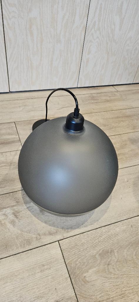 IKEA JAKOBSBYN Lampenkap Smoked Glas + Fitting, Ophalen, Zo goed als nieuw, Glas, Minder dan 50 cm