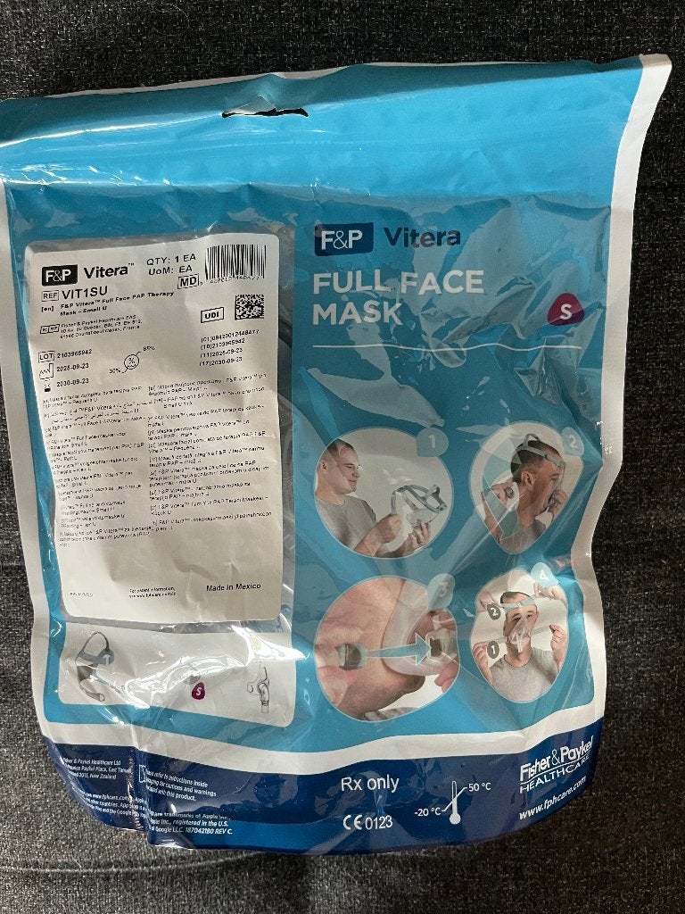 Fisher & Paykel Vitera Full Face masker Small, Ophalen, Zo goed als nieuw, Speelset