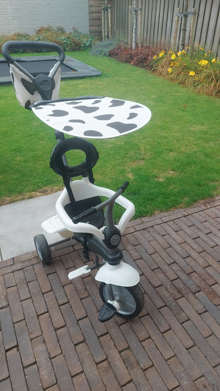 Smartrike driewieler met duwstang en zonnescherm, Ophalen, Gebruikt