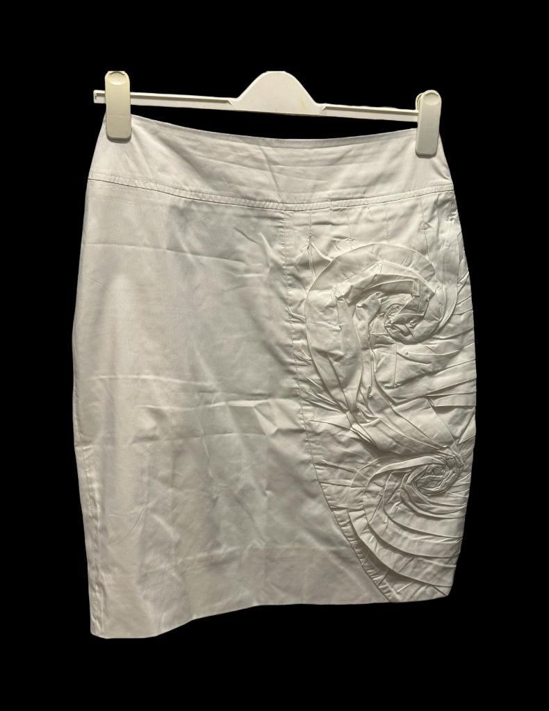 Witte midi rok, Kleding | Dames, Rokken, Wit, Zo goed als nieuw, Ophalen, Maat 38/40 (M)