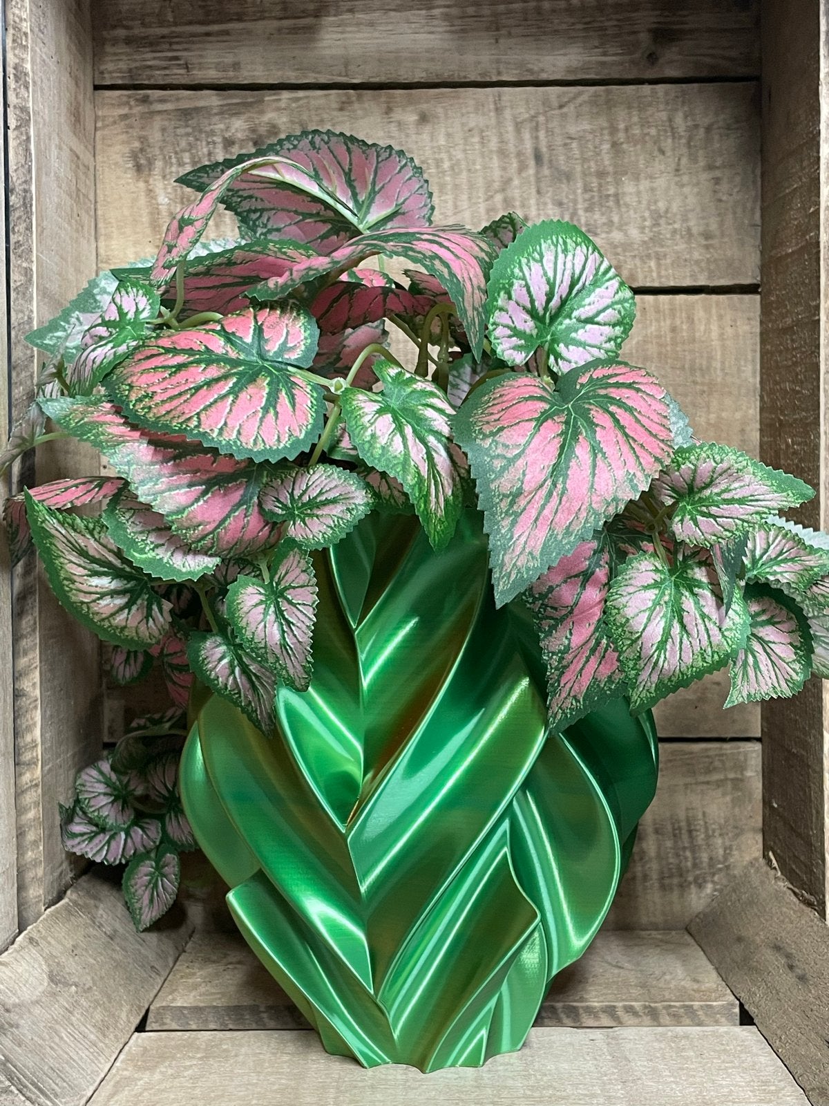 Unieke 3D Geprinte Tricolor Vaas - Eigen Ontwerp, Kunststof, Meerkleurig, 3D-geprint, Nieuw