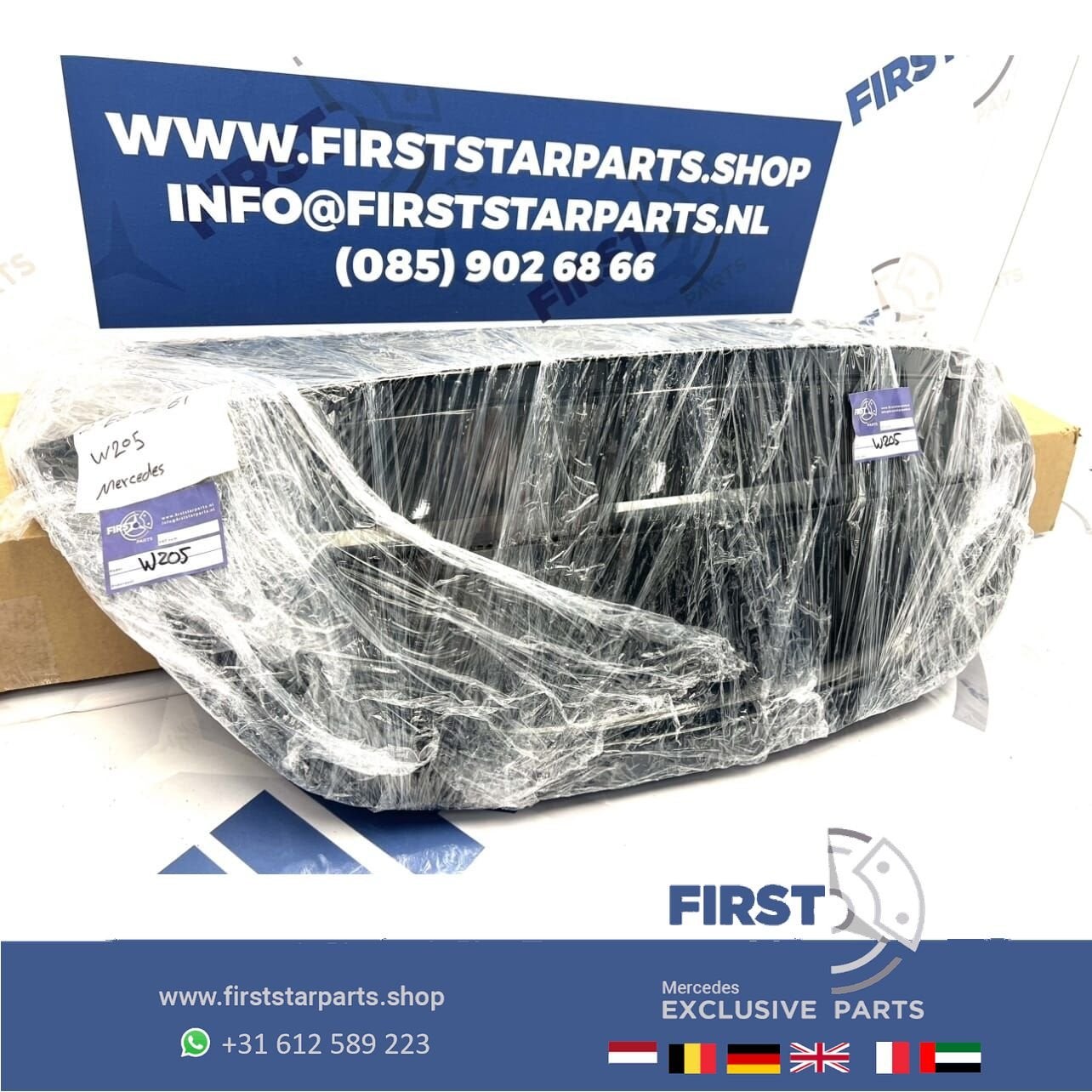 W205 C KLASSE ACHTERKLEP COMPLETE KOFFERKLEP KOFFERBAK origi, Gebruikt, Ophalen of Verzenden, Achter, -