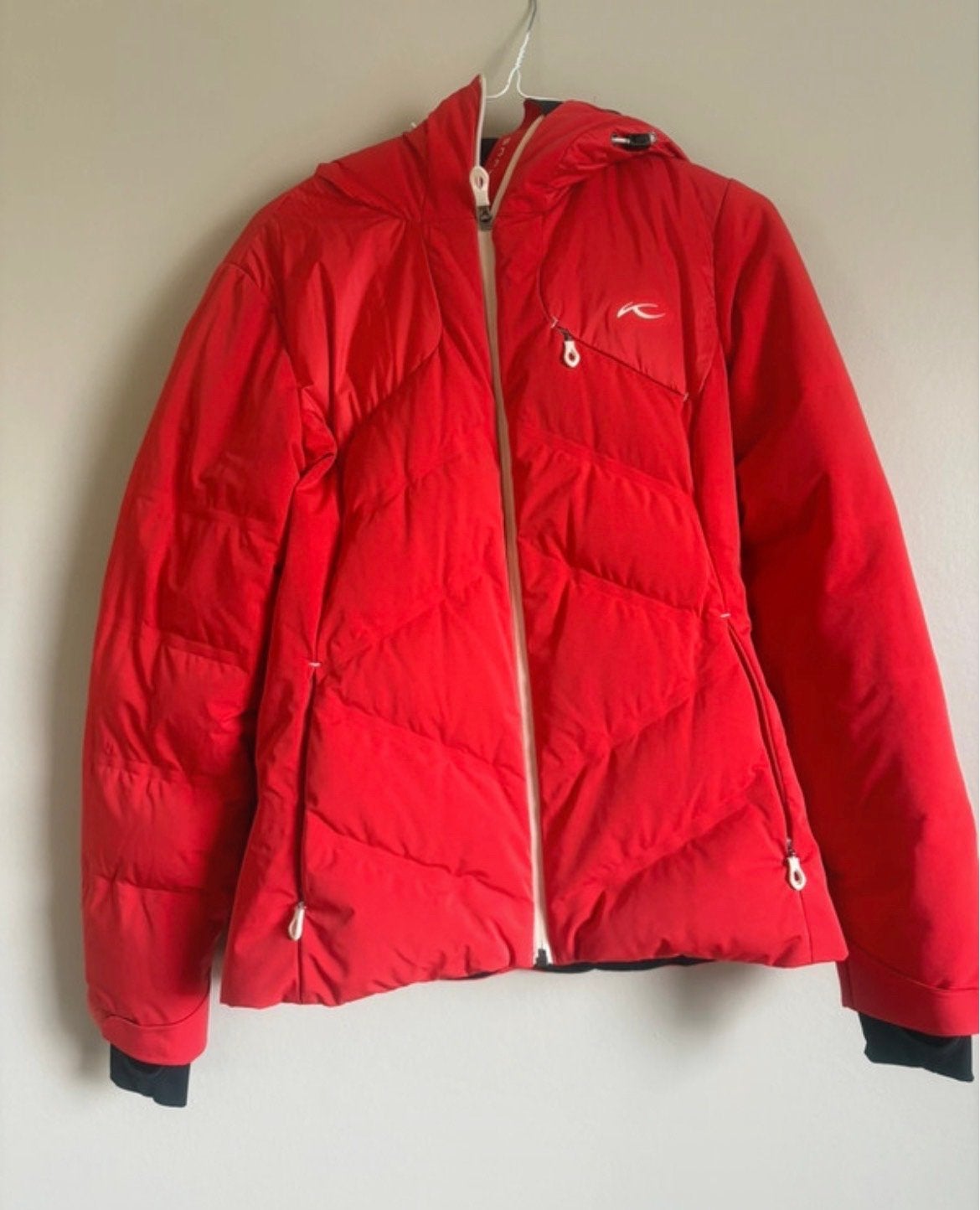 Kjus ski-jas dames rood - Zo goed als nieuw, Ophalen of Verzenden, Zo goed als nieuw, Maat 38/40 (M), Jack