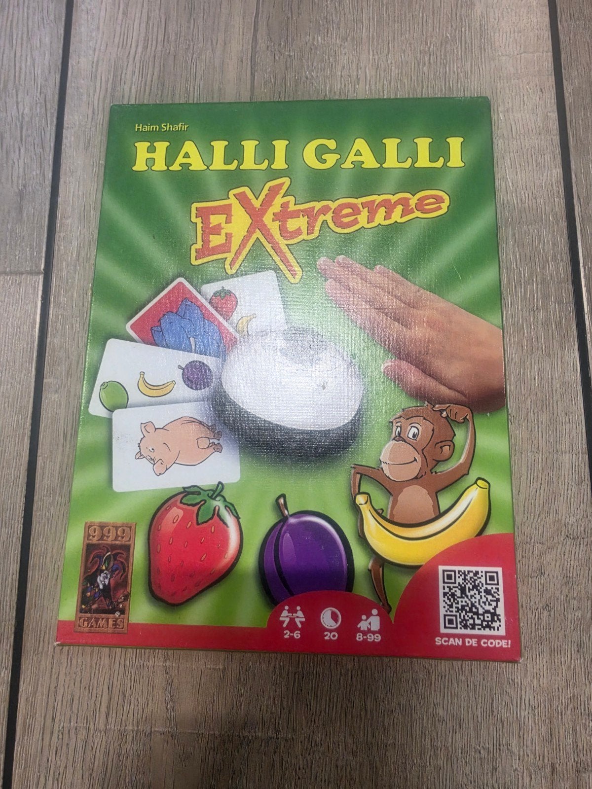 Halli Galli Extreme - Leuk kaartspel voor de feestdagen!, Een of twee spelers, Ophalen of Verzenden, Zo goed als nieuw, 999 Games