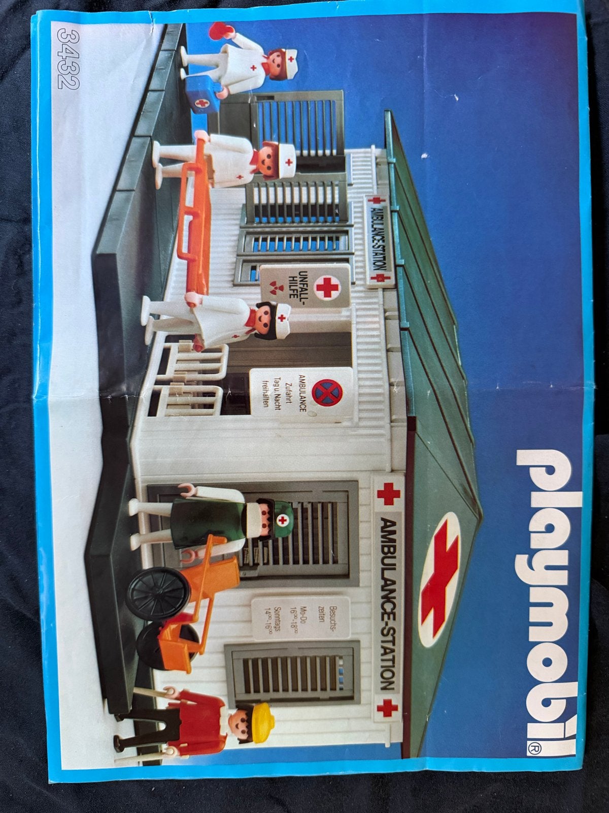 Playmobil Ambulance Station 3432 & Bahnhof 4300 jaren '80, Kinderen en Baby's, Speelgoed | Playmobil, Verzenden, Gebruikt, Complete set